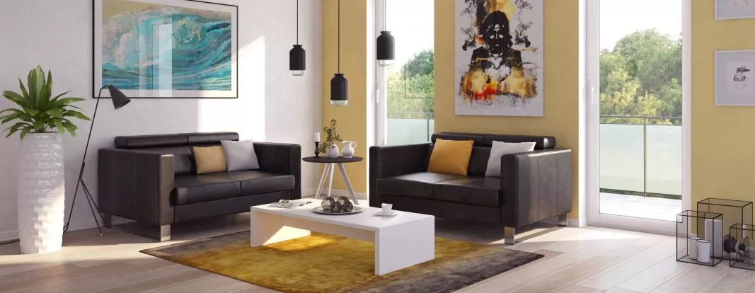 Made-to-measure coffee table in white