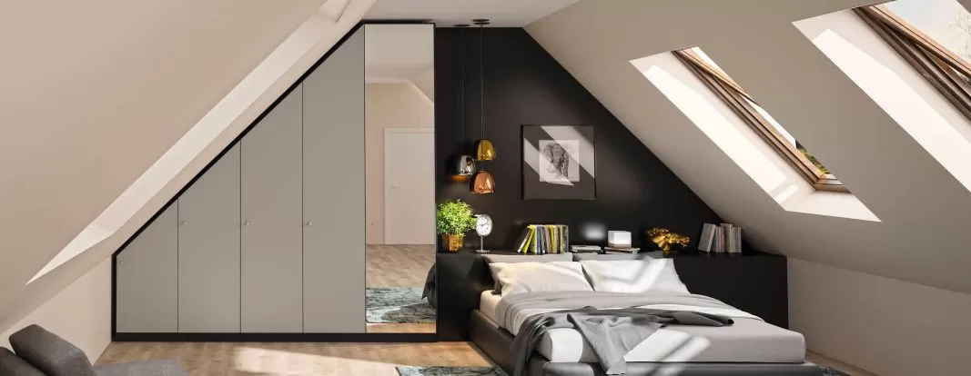 Configurez en ligne une armoire de toit incliné sur mesure