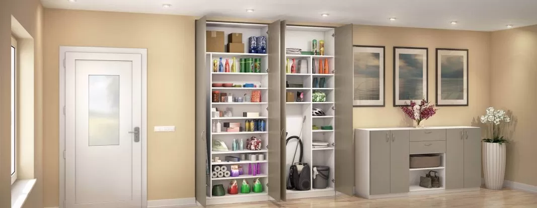 Armoire multi-usages en blanc fango